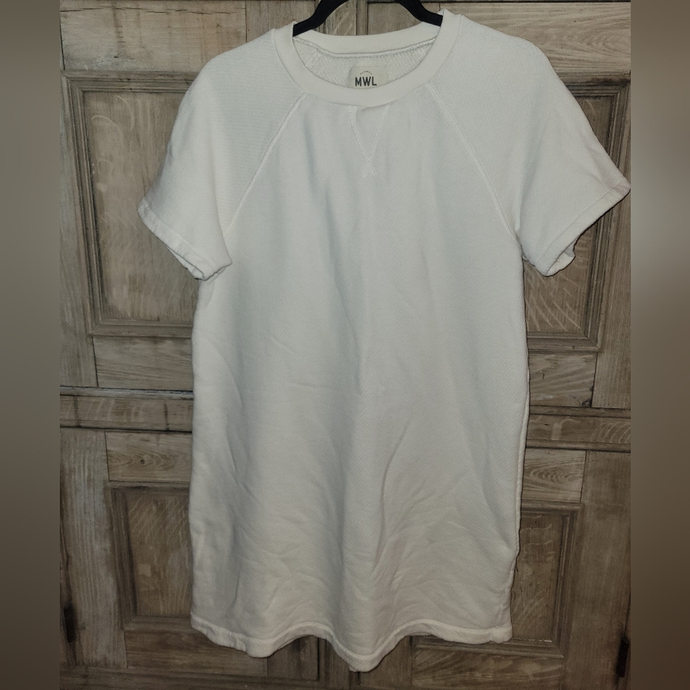 Madewell MWL Airyterry Cream Dress